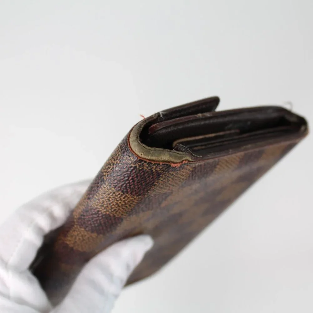Louis Vuitton Brown Checkered Canvas Wallet